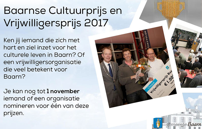 Cultuurprijs Baarn 2017